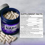 PHM NAD Resveratrol Supplement - 10,000mg Extra Strength | NAD+ Liposomal Supplements for Men and Women | NMN & NMNH Alternative | 90 Capsules, 1.5 Months Supply