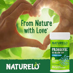 NATURELO Probiotics for Digestive Health, 50 Billion CFU, 60 Vegetarian Capsules, 11 Strains, Daily Use Supplement, Delayed Release, No-Fridge, Boosts Immune System, Probiotics for Women & Men