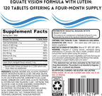 Equate Vision Formula with Lutein Tablets Dietary Supplement, 120 Count + me Gusta Sticker
