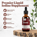 Rejuvica Health Active Iodine + Thyrobin Bundle - Nascent Iodine Drops & Thyroid Support Supplements - Advanced Liquid Deliver