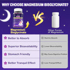 Magnesium Glycinate Gummies for Kids 4+: Sugar Free Magnesium Bisglycinate Gummy with Chamomile, L-Theanine, Lemon Balm, B6, Omega 3, Zinc - Gluten Free, Non-GMO, Vegan, Mixed Berry Flavor