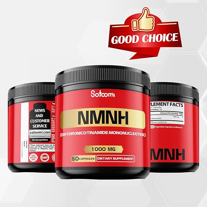 NMNH (Dihydronicotinamide Mononucleotide) -NMN Supplement Alternative - 1000mg per Serving NAD Supplement to Support NAD - 60 Capsules - 30 Days Supply
