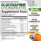 Glucosamine Chondroitin MSM - Joint Support Supplement for Joint Mobility, Comfort and Cartilage Support For Men and Women - Glucosamine Complex Supplements with Turmeric & Boswellia - 60 Capsules