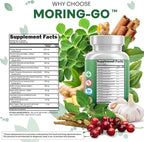 Moringa Powder Capsules + Turmeric Moringa Leaf Ceylon Cinnamon Ashwagandha Ginger Tart Cherry Boswellia Quercetin Garlic Holy Basil Saffron Nettle Black Pepper Moring-Go Supplement By Clean Nutra (2)