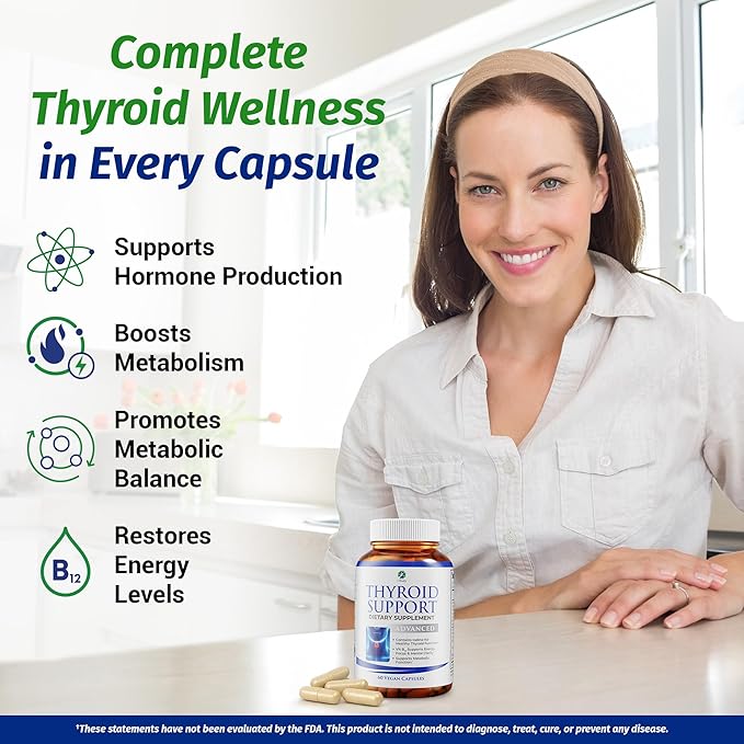 1 Body Thyroid Support Supplement + Cranberry Probiotics for Women