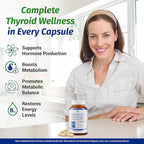 1 Body Thyroid Support Supplement + Cranberry Probiotics for Women