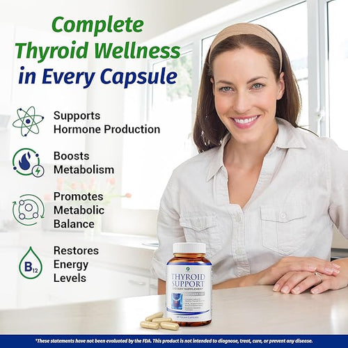1 Body Thyroid Support Supplement + Cranberry Probiotics for Women