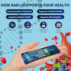 1400mg NAD+ Liquid Supplement for Anti Aging and Cell Regeneration, Premium Alternative Liposomal, Nicotinamide Riboside with Resveratrol, PQQ & CoQ10 - Advanced Cellular Energy, 20 Pack