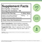 Organic Lions Mane Mushroom Capsules (300 Count), for Focus Support and Immune Health, Third Party Tested and Grown in The USA - by Double Wood