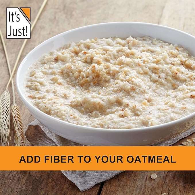 It's Just! - Psyllium Husk Powder, Easy Mixing Dietary Fiber, Cleanse Your Digestive System, Finely Ground Powder, Ideal for Keto Baking, Non-GMO (Unflavored, 24oz (Pack of 1))
