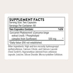 THORNE - Curcumin Phytosome 500 mg (Meriva) - Sustained Release, Clinically Studied - Supports Healthy Inflammatory Response in Joints, Muscles, GI Tract, Liver, Brain & Nerves* - 60 Servings