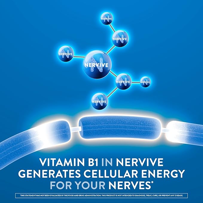 Nervive Nerve Health, Alpha Lipoic Acid, Fortify Nerve Health, Healthy-Function, Healthy Blood Circulation, Supplement, Tablet, 60 Tablets, (Pack of 2)