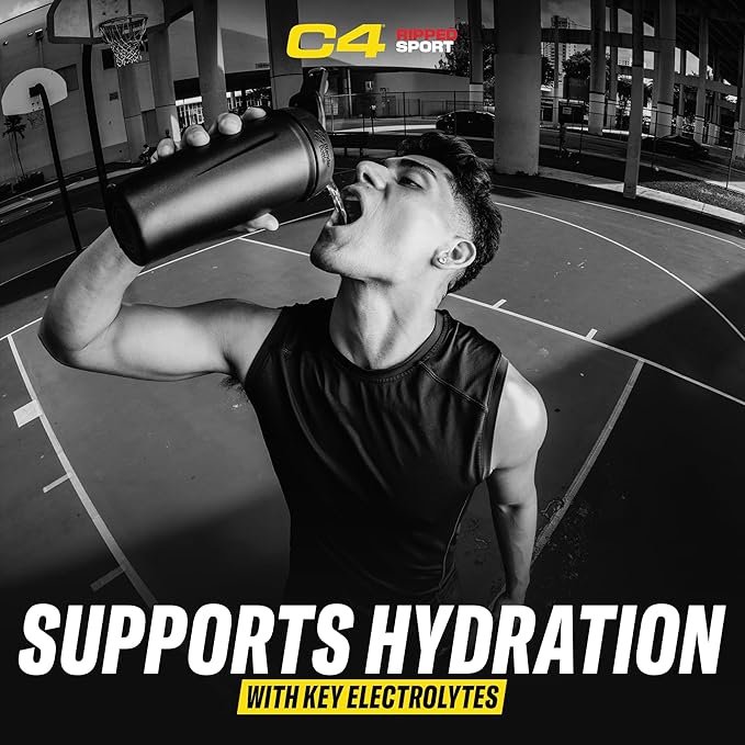 C4 Ripped Sport Pre Workout Powder Fruit Punch - NSF Certified for Sport + Zero Sugar Preworkout Energy Supplement for Men & Women - 135mg Caffeine + Weight Loss - 30 Servings