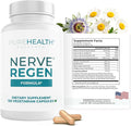 PUREHEALTH RESEARCH Nerve Regen Formula - Nerve Support Supplement for Feet & Hands - with Alpha Lipoic Acid ALA, Benfotiamine, Acetyl L-Carnitine, Riboflavin, Vitamin B6, B12, D & More - 120 Capsules