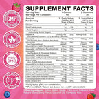 Iron Gummies for Kids & Teens, Kids Multivitamin with Iron Supplement, Calcium, Folate, Zinc, Prebiotic - for Blood Builder & Energy Support, Iron Deficiency - Vegan & Non-GMO - 60 Count Mixberry