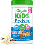 Orgain Kids Protein Powder Shake Mix, Vanilla Bean Ice Cream - 8g Grass-Fed Dairy Protein, 4g Fiber, 22 Vitamins & Minerals, Gluten Free, No Soy Ingredients, Adds Healthy Nutrients to Kids Snacks, 1lb