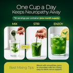 The Nerve Brand Neuropathy Superfood Blend, Greens Powder with R Alpha Lipoic Acid & Lions Mane for Nerve Support, Citrus Breeze, 30 Servings