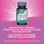 Nature's Way Biotin Forte, Supports Healthy Hair, Skin & Nails*, Hair Skin and Nails Vitamins*, 3000 mcg Biotin per Serving, with Zinc, Vitamin C, B-Vitamins, 60 Tablets (Packaging May Vary)