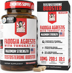 Old School Labs Testosterone Supplement for Men – Fadogia Agrestis 1500mg Max Potency + Tongkat Ali & BioPerine® – Muscle Growth, Recovery, Drive & Stamina – 120 Caps, 40 Servings