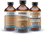 Ionic Copper Drops 30 PPM – Premium Bioavailable Liquid Copper Supplement for General Wellness & Trace Mineral Support – Amber Glass Bottle with Dropper – 16 fl oz