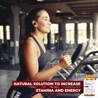 Male Libido Booster - Herbal Testosterone Supplement with Organic Maca Root, Korean Red Ginseng & L-Theanine – Gluten-Free Vegan Non-GMO Supplement (60 Caps)