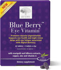 NEW NORDIC Blue Berry Eye Vitamin Lutein Supplement with Zinc, Supports Macular Pigmentation, Eye & Vision Function, 60 Tablets (Pack of 1)