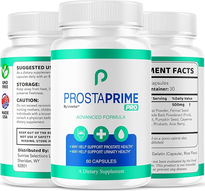 (3 Pack) ProstaPrime Pro Capsules - Official for Men Pills Supplement Support, Natural Premium Advanced Formula Health & Wellness, ProstaPrime Pro Reviews, 180 Capsules for 3 Months