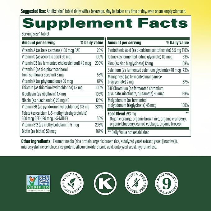 Mega Food Men Over 55 One Daily, 120 Count , 0.515 Pound