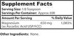 Dr Clark Vitamin C Powder Ascorbic Acid - Immune Support Supplement, Gluten Free, Potent antioxidant, Supports Brain Function, Promotes Tissue Formation and Repair, 454gm | 16oz