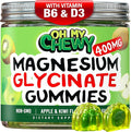 Center-Filled Magnesium Glycinate Gummies 400MG - High Absorption for Kids, Teens & Adults - Supplement for Sleep, Calm & Muscle Relaxation with B6 & D3 - Gluten Free & Vegan Friendly - 120 Count