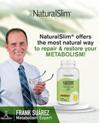 NaturalSlim Natural Potassium Citrate Gluconate 99 mg - Kadsorb Supports Electrolyte Balance & Normal pH - Absorbable Potassium Supplements with Essential Minerals - Non GMO 400 Capsules 2 Pack