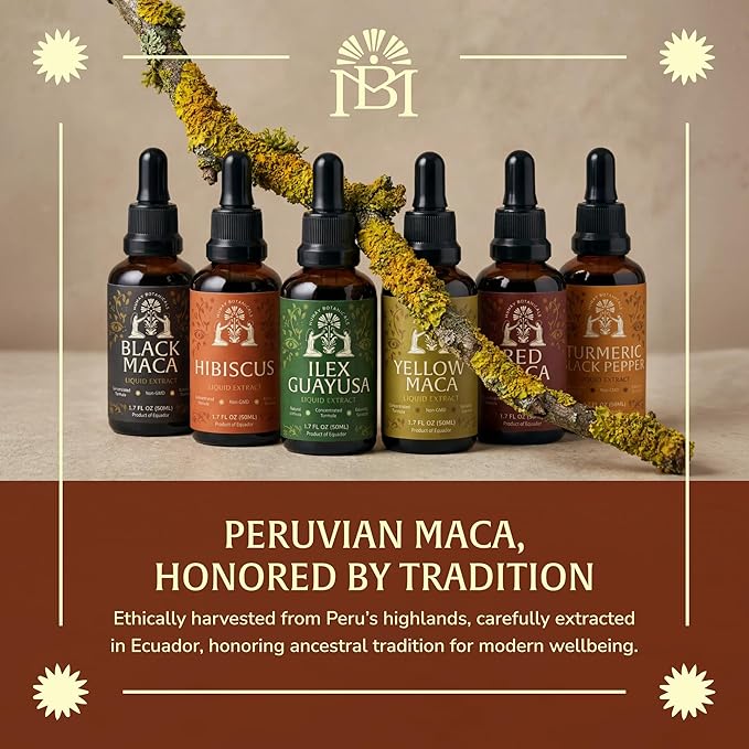 Red Maca Root Extract 50ml – Peruvian Maca Liquid Drops | Vegan, Non-GMO Clean Plant-Based Formula for Men & Women – 60 Servings