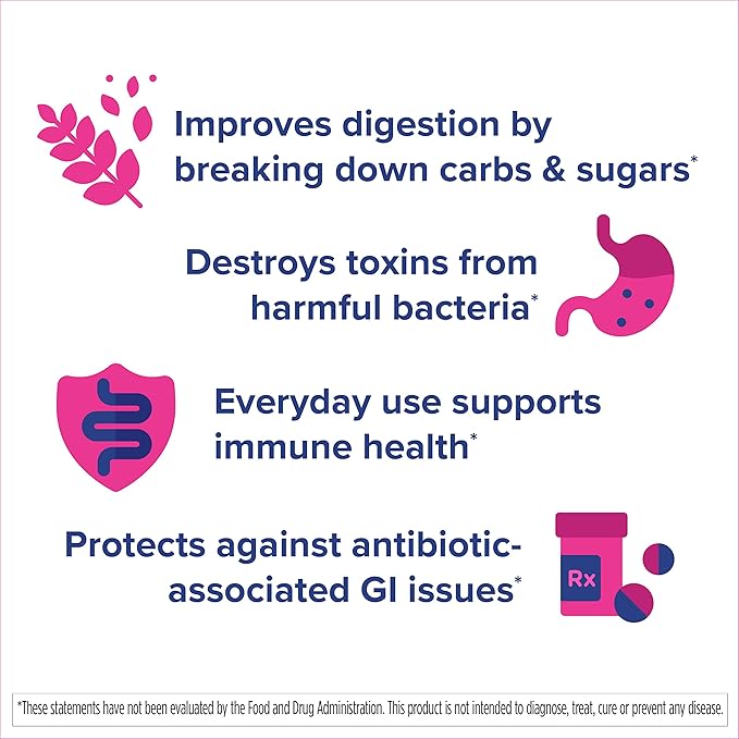 Florastor Kids Dual Action Probiotic Supplement, Strengthens Kids' Digestive & Immune Health, 60 Easy-to Mix Powder Sticks