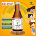 HealthBest Kidbest Appetite Booster for Kids 3-13 Yrs with L-Lysine & B Vitamins Syrup, Helps Healthy Weight Gain, Pineapple Flavor, Increases Hunger, Appetite Stimulant, 200ml