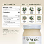 The Fiber Gel High Dietary Fiber Prebiotic Gel Formula — 100% Natural & Clean Label — Plant-Based Psyllium Husk & Inulin Complex — Keto Friendly, Vegan, No Added Sugar — Original, 32 oz