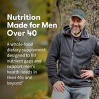 Garden of Life Organics Men's 40+ Multivitamin with Prostate Support, B12 & Vitamins – Vegan Daily Whole Food Multivitamin, Non-GMO, Certified Organic, 120 Tablets