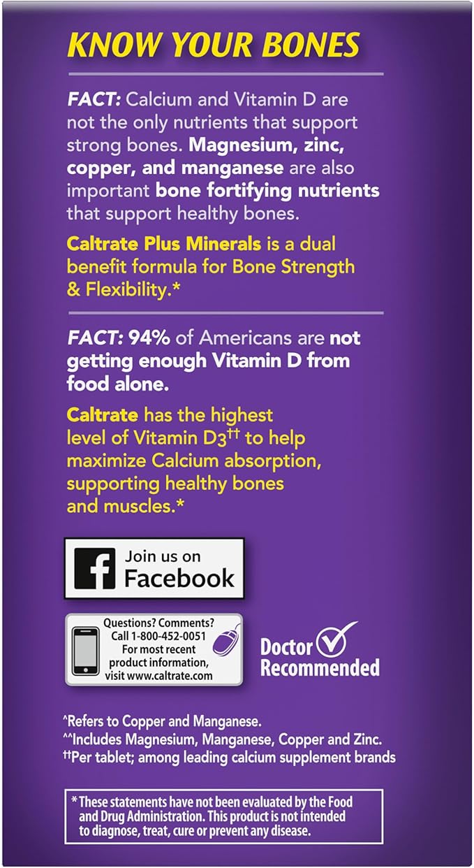 Caltrate Chewables 600 +D3 Plus Minerals Calcium and Vitamin D, Sugar Free, Cherry, Orange and Fruit Punch, 60 Count