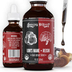 Hodgins Harvest Organic Lion’s Mane + Reishi Tincture | Made with Mushrooms Grown On Our Farm in The USA | Dual Extract | Extra-Concentrated (4 fl oz)