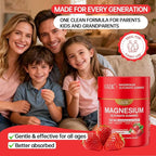 Magnesium Glycinate Gummies 500mg – Sugar Free Magnesium Gummies with L-Theanine - Sleep, Calm, Stress Relief for Adults & Kids 4+, Vegan, No Melatonin (Strawberry Flavor, 60 Count)