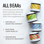 Kion Aminos Essential Amino Acids Supplement - Amino Acid Powder, Amino Energy Powder, Essential Energy Without Caffeine, Essential Amino Acids, BCAA EAA - 30 Servings, Cool Lime