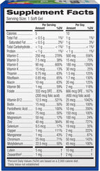 PreserVision AREDS 2 + Multivitamin, #1 Eye Doctor Recommended Brand, 2-in-1 Eye Vitamin with Lutein, Zeaxanthin, Zinc, and Vitamin C, D & E, 100 Softgels