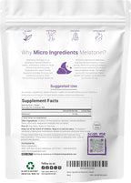 Micro Ingredients Melatonin 10mg, 400 Tablets | Natural Strawberry Flavor | Fast Dissolve | No Drug | Vegetarian Friendly | Non-GMO, No Gluten, Sugar Free
