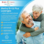 Extra Strength Methyl B-12 & Methyl Folate – 60 Chewable Tablets, Orange Citrus Flavor – High Potency Bioactive B-12 Vitamin & B9 Folate Supplement for Energy, Brain, Heart & Nerve Support