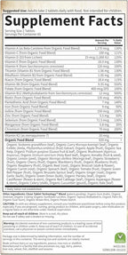 Garden of Life Organics Women's Multivitamin with Vitamin C, D3, Folate, B12, Biotin & Iron – Women's Multivitamin for Energy, Heart Health & Radiant Skin, USDA Organic, Non-GMO, Vegan, 120 Tablets
