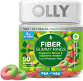 OLLY Fiber Gummy Rings, 5g FOS Prebiotic Fiber, Digestive Health Supplement,* Strawberry Watermelon Flavored, 25 Day Supply - 50 Count