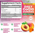 CoQ10 Gummies for Adults - Coenzyme Q10 100mg Per Serving - 3X Strength, High Absorption Antioxidant Supplement for Heart Health Support & Energy Production - Co Q10 (Coq 10) Supplements - 120 Gummies