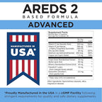 Viteyes AREDS 2 Advanced Eye Vitamins, Macular Support with Bilberry, grapeseed, FLORAGLO Lutein, Selenium, Natural Vitamin E, Allergen Free, Vision Protection, Eye Doctor Trusted, 180 Count
