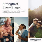 Testosterone Booster for Men - Sheer Alpha T-Booster - Clinically Backed Dose, Strongest Formula - Made in USA - Premium Blend of Fadogia Agrestis Tongkat Ali and Shilajit. 30 Servings
