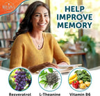 Brain Supplement - 120 Vegan Capsules - Dietary Nootropic May Help Memory, Cognitive Function & Focus - Formulation with Amino Acids, Polyphenols & B Vitamins - for Women, Men & Seniors - by NextGenU