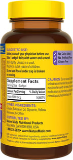 Nature Made Maximum Strength Biotin 5000 mcg Softgels, Biotin Hair Skin and Nails Vitamins Dietary Supplement, 120 Count